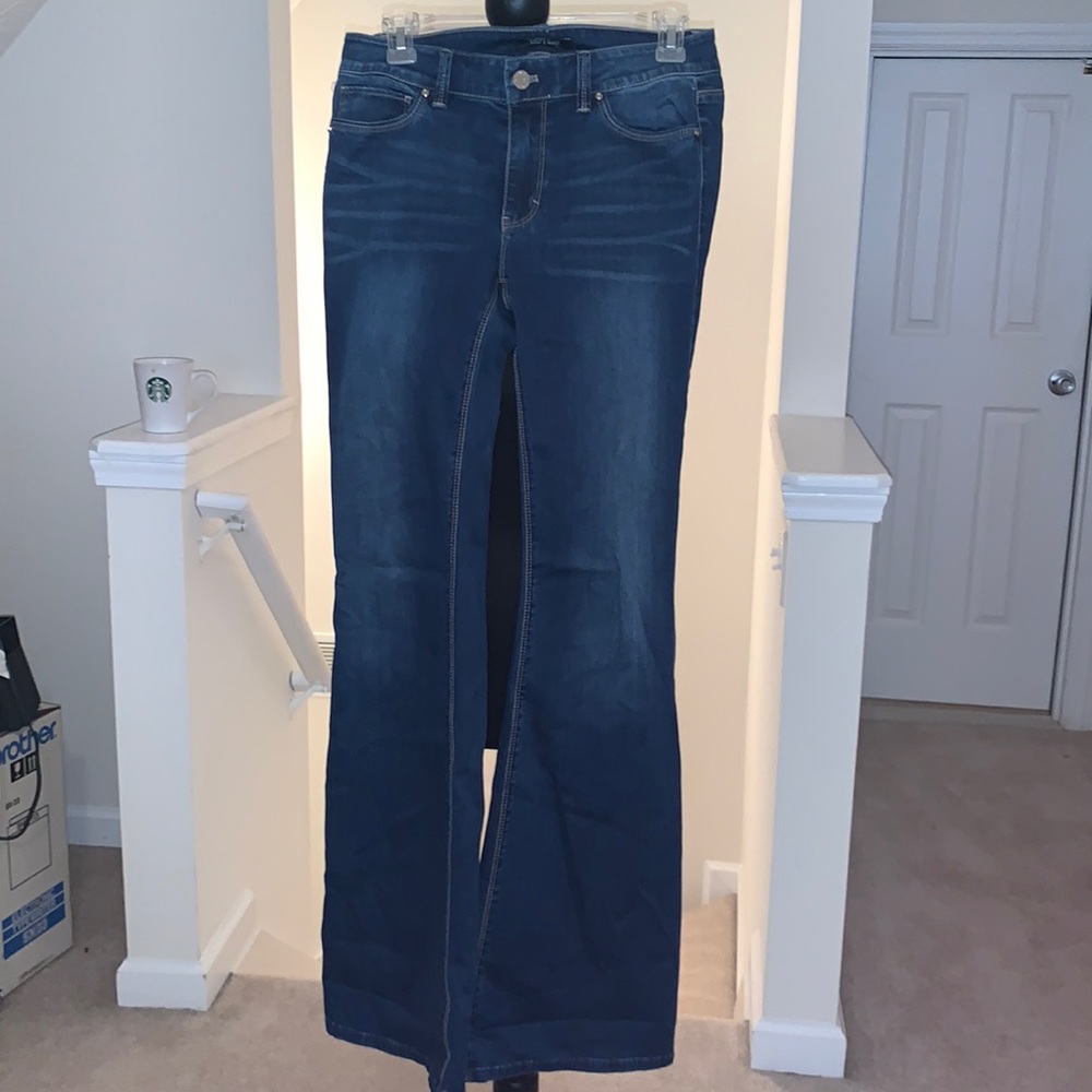 White House, Black Market flare leg denim Jean.